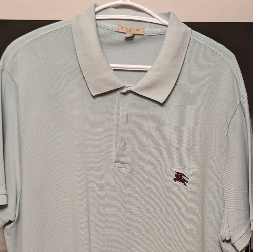 🏌️Burberry Brit XXXL light green men's golf t 100% cotton